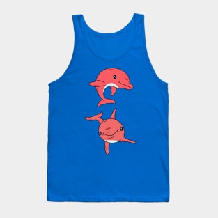 Pink dolphin Tank Top